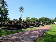 歴史革命博物館。
ベトナム戦争時に使用された戦車。
