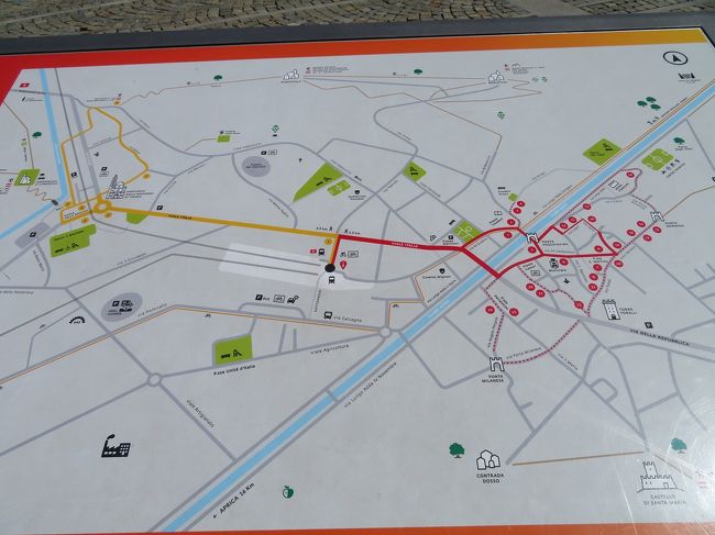 駅前にあったティラノの地図