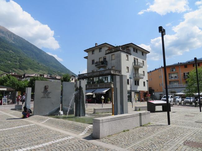 1時間ほど、ショートトリップした後、道中気になった、あの景色をゆっくり見たいので、電車でサンモリッツに向かって引き返す