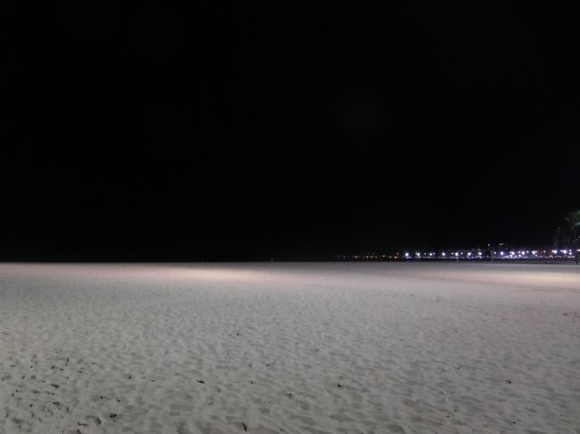 ライトアップの白浜、見るの久しぶりです。