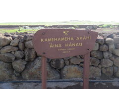 カメハメハ・アカヒ・アイナ・ハナウとはカメハメハ大王が産み落とされた石という意味だそうです。