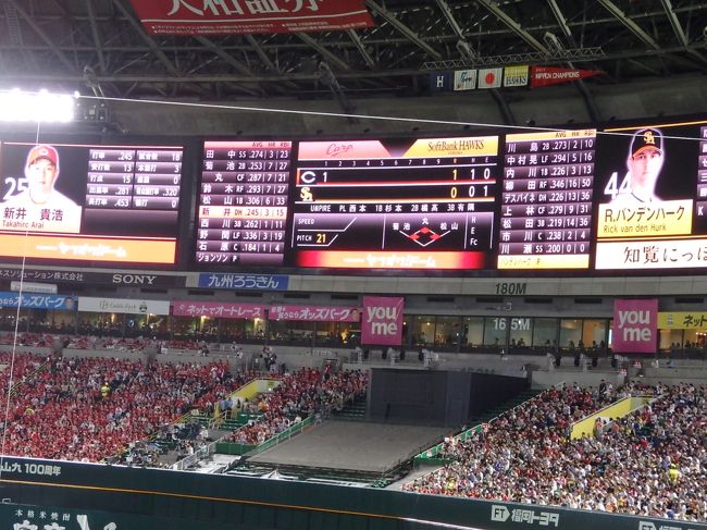 もう一頂 ドドドォー っとアツくなれ タカガールvsカープ女子の戦い 再び ２０１８セ パ交流戦 福岡ソフトバンクホークスvs広島 カープ 博多 福岡県 の旅行記 ブログ By ちゃみおさん フォートラベル