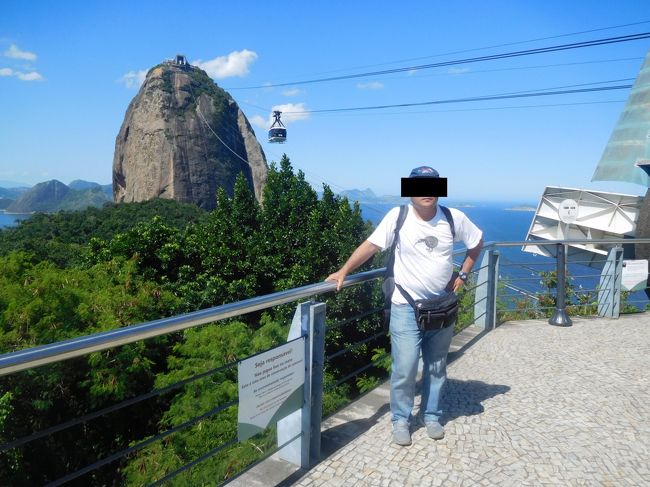 偶然ですが、ロープウェイと一緒にポン・ジ・アスーカと自分を撮影します。
