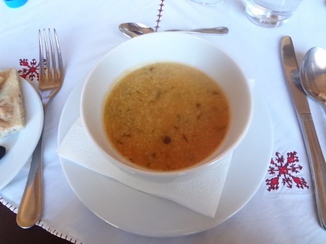 おかゆのスープ。