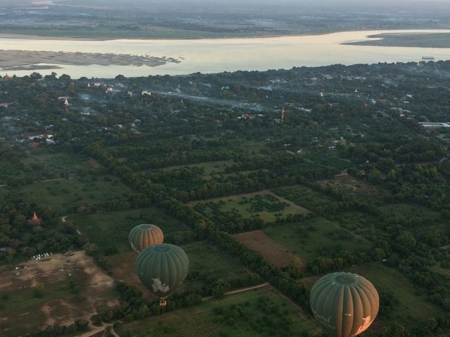 だんだんと、降下していきます