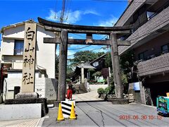 そして前回訪問時、紫陽花まつりをやっていた白山神社に到着。