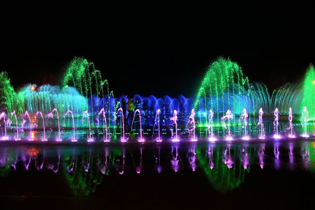 始めから見れなかったのが残念でしたが、音楽と光の噴水ショーが終わったあとも綺麗な噴水の余韻が残っていい思い出になりました。