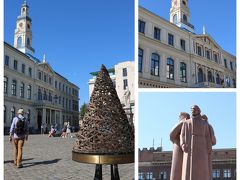 右下は、「ラトビア・ライフル部隊」の彫像。
左手は市庁舎で、中世には市が出る場所だった。