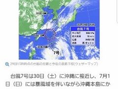 6時：羽田空港国内線ターミナルカウンターで台風7号の影響を尋ねる