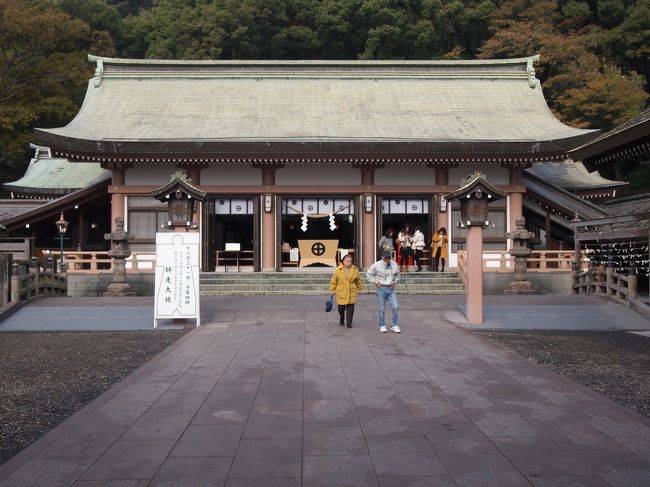 2013年　九州旅行　⑥　鹿児島市内観光　城山に登って桜島を見る