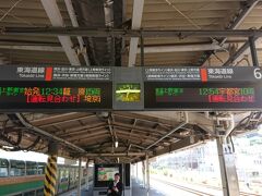 小田原駅到着後は成田空港へ向けて折り返します。