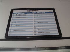 会津柳津駅

時刻表はこの通り　一日6本づつです
