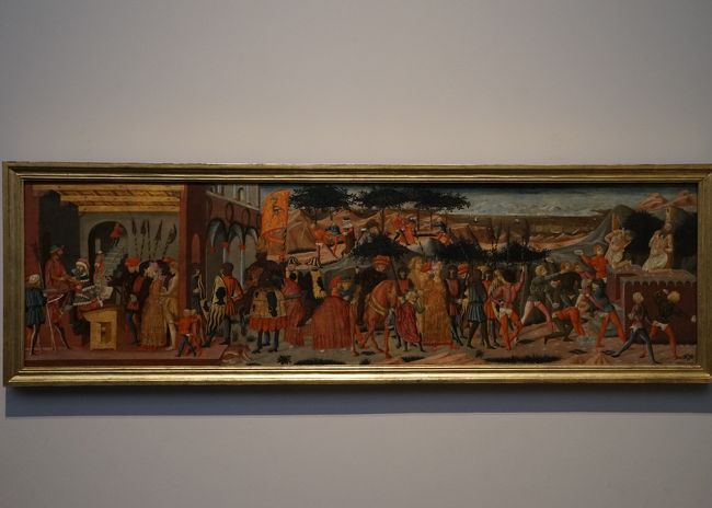 こちらの展覧会も、もちろん写真撮影は不可ですが見慣れた国立西洋美術館の所蔵の絵もありました。<br />スケッジャ（本名ジョヴァンニ・ディ・セル・ジョヴァンニ・グイーディ）「スザンナ伝 」これは、カッソーネと呼ばれる西洋長持の前面を飾っていた絵画です。<br />※以前、常設展で撮った写真（本展示会での撮影は不可）