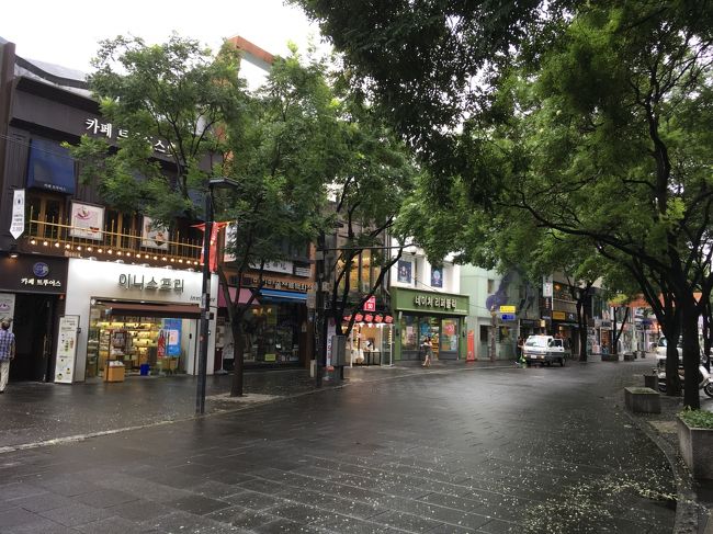 バスに戻り、バスで少し行くと次のエリア仁洞寺に着きました。<br />雰囲気のある通りです。