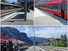 Garmisch-Partenkirchen    ガーミッシュ･パーテンキアシェン駅

着きました　山が山が　本当に久しぶりのホリデイ地に到着です

