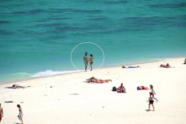 ☆Sandbar View from Mountain Resort Restaurant @ Koh Lipe Thai<br /><br />うっ！<br />なんか怪しげなカップル。