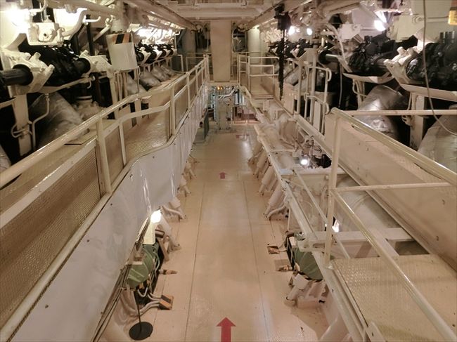 機関室。<br />見ごたえありました。