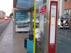 空港連絡バス（EA）のバス停（Estacion Plaza de Armas）