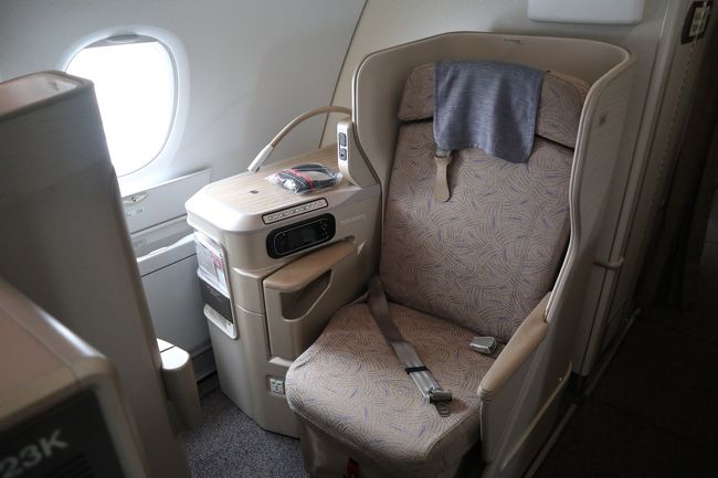 2階の最後尾シートを指定していたのですが、ビジネスクラスにアップグレードしてくれました。アシアナさんありがとう！ラッキー池田です。