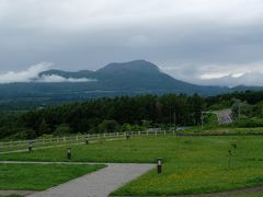 有珠山サービスエリアで休憩
雲は多いものの天候は回復してきました。
高速道路は函館までは伸びておらずで、少し手前の大沼公園まで4,950円。