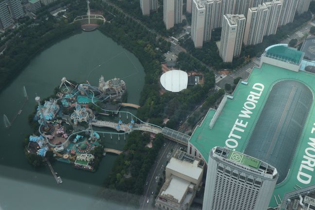 ロッテワールドが見えます。