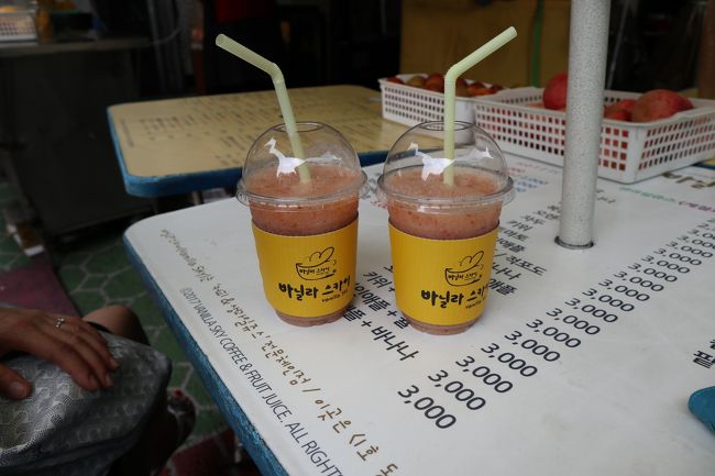 食後はフレッシュジュース。なんか毎回このパターン。