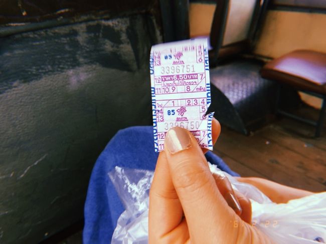 ローカルバスのもぎりチケット