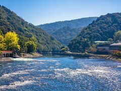 朝霧橋からみた宇治川上流