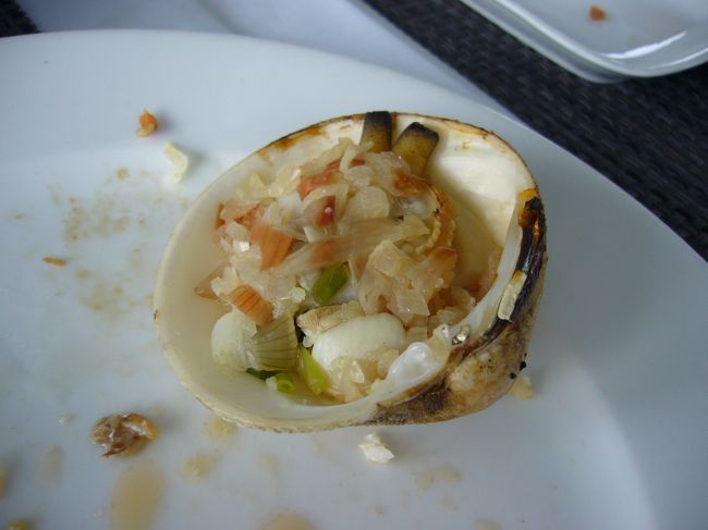 アサリのガーリック炒め。