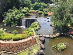 窓からは有名なニューオータニの日本庭園が見えます。