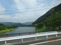 河津桜で有名な川。