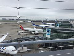 五階の展望デッキから飛行機を眺めます。

短時間しか滞在できませんでしたが、良い下見になりまた楽しかったです！

この日は台風が来ていて新幹線や在来線が動くか不安なところもありましたが
無事に行けて良かったです^ ^