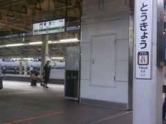 僕が住んでいる辺りでは一番大きい駅である横浜駅から東海道線(上野東京ライン経由 高崎線直通)の前橋行きに乗車。6時少し前に横浜駅をでる電車であるせいか、車内はラッシュで大混雑。しかし、何とか新橋あたりでボックスシートを確保できました。写真は東京駅到着時のもの。