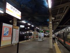 そのまま乗っていても良かったのですが（浜松から豊橋行き普通列車になります）、浜松餃子が食べたくなったので下車。