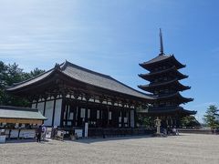 興福寺。

五重塔と東金堂です。いずれも国宝。
