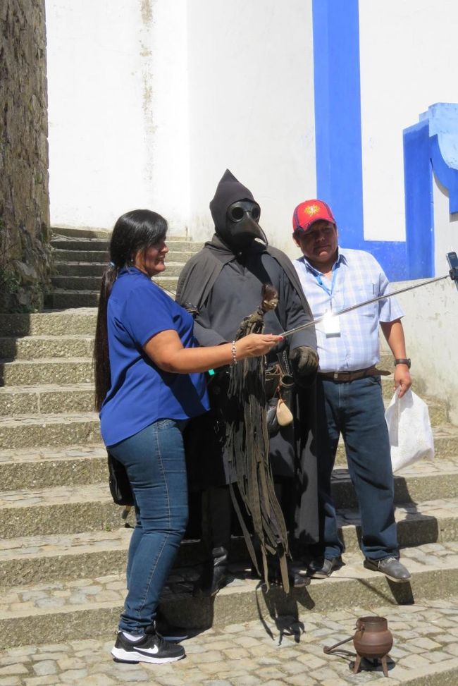 大道芸人と一緒に、パチリ！