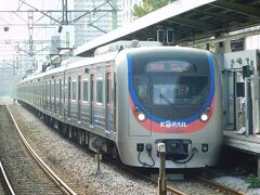 2018.08.14　二村
京元線に乗り換える。ラッシュ時であるが本数はそれほど多くない。