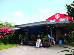ゆし豆腐の有名店、とうふの比嘉です。
周囲はサトウキビ畑。
１０：２０、数分だけ待って着席～
観光客が多かったけどふらっと来る地元のおっちゃんもちらほら。