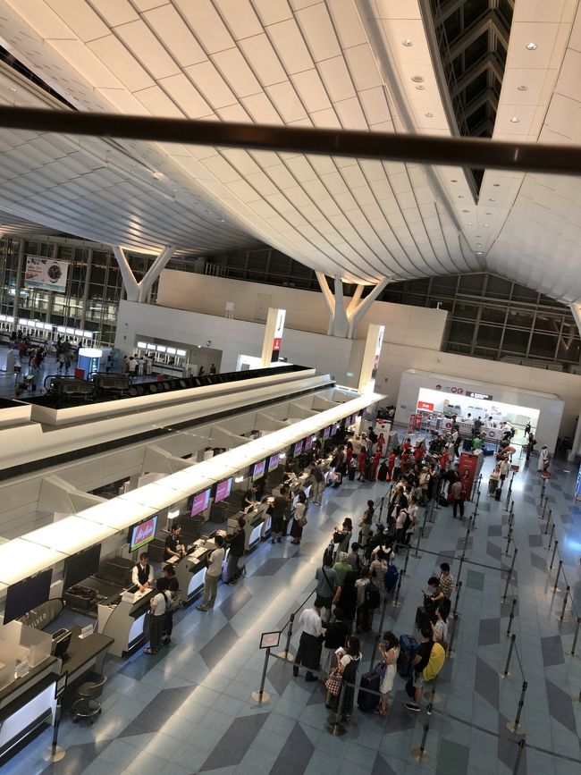 チェックインも荷物預けも数分で終了。拍子抜けするくらいガラガラでした