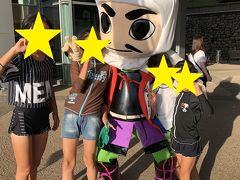 海水を流して、そのまま敦賀きらめき温泉リラポートへGO！
着ぐるみくんが出迎えてくれましたが、なんという名前だったかな…