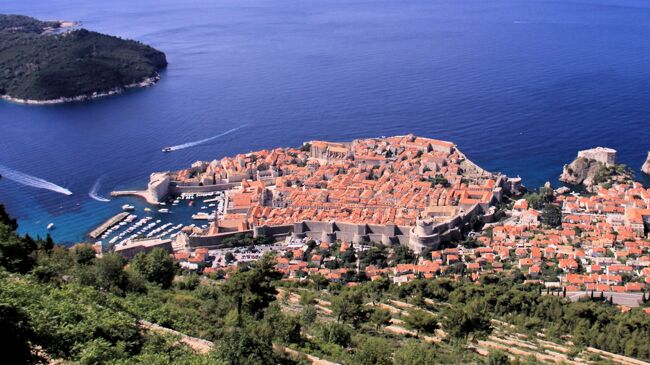 油絵　クロアチア　ドブロブニク　アドリア海の真珠　原画 アドリア海の真珠ドブロブニク | iichi 日々の暮らしを心地よく