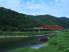 8：20　JR北上線/錦秋湖（きんしゅうこ）第二和賀川橋梁
