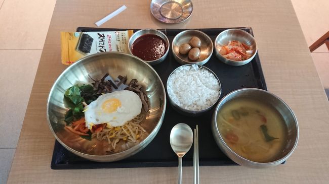 仁川空港で帰りに食べたビビンパ