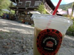 徳沢でアイスコーヒー。
