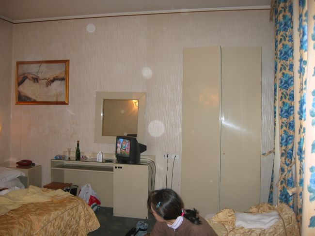 フィイレンツェの宿。1/1の朝の便でミュンヘンに帰りました。