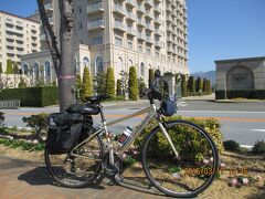 エクシブ琵琶湖の前