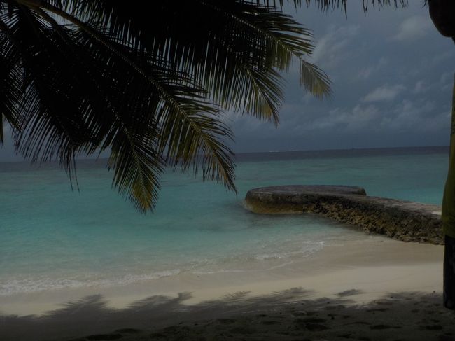 シュノーケリングは<br />部屋の目の前のここからエントリー