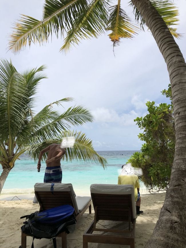 メジャーなシュノーケリングポイントはダイビングショップ近くの海上バー横。珊瑚の切れ目があるのでドロップオフまですぐ行けます。<br />我が家はここ以外でも潜りました。