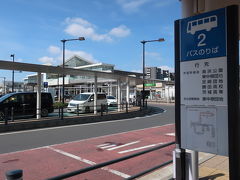 勝田駅前から、路線バスに乗り換えです。
約20分毎に出ています。