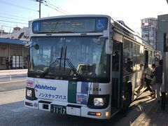 お腹が一杯になったので、門司港へ

魚町　→　砂津（西鉄バス北九州）
乗車時間３分、運賃１００円（参考）